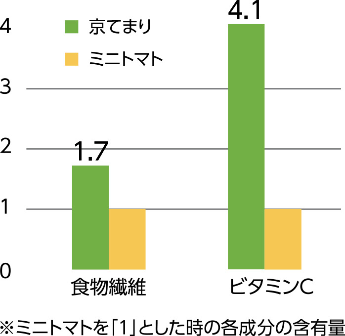 京てまりの栄養グラフ